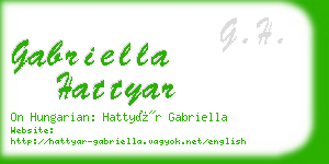 gabriella hattyar business card